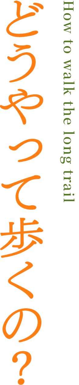 どうやって歩くの？